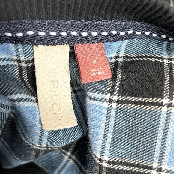 NWOT Pilcro | Anthropologie Contrast Flannel Sweatshirt - Picture 8 of 11